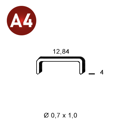 ALSAFIX Klammer A-04 INOX A4 (316) – Packung à 10.000 Stk.