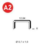 ALSAFIX Klammer A-06 INOX A2 (304) – Packung à 10.000 Stk.