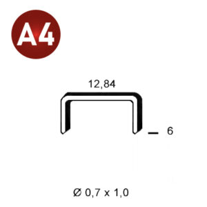ALSAFIX Klammer A-06 INOX A4 (316) – Packung à 10.000 Stk.