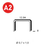 ALSAFIX Klammer A-08 INOX A2 (304) – Packung à 10.000 Stk.