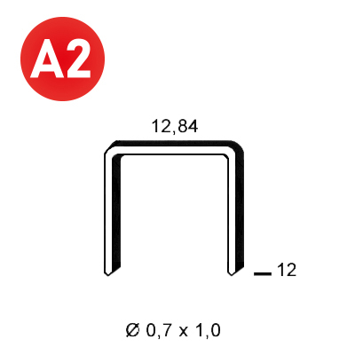 ALSAFIX Klammer A-12 INOX A2 (304) – Packung à 10.000 Stk.