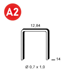 ALSAFIX Klammer A-14 INOX A2 (304) – Packung à 10.000 Stk.