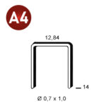 ALSAFIX Klammer A-14 INOX A4 (316) – Packung à 10.000 Stk.