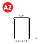 ALSAFIX Klammer A-16 INOX A2 (304) – Packung à 10.000 Stk.
