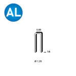 ALSAFIX Klammer E-40 alu – Packung à 5.000 Stk.