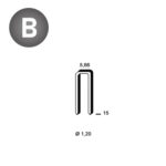 ALSAFIX Klammer E-15 blank – Packung à 5.000 Stk.