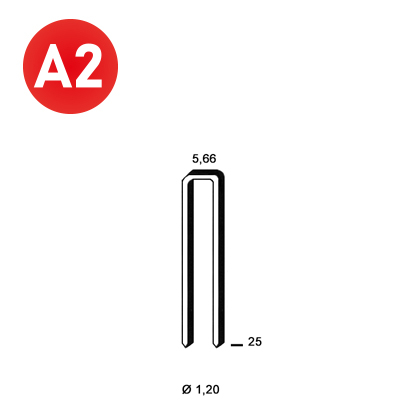 ALSAFIX Klammer E-25 INOX A2 – Packung à 4.000 Stk.