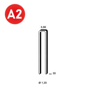 ALSAFIX Klammer E-30 INOX A2 – Packung à 4.000 Stk.