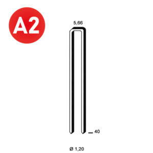 ALSAFIX Klammer E-40 INOX A2 – Packung à 4.000 Stk.
