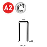 ALSAFIX Klammer GB-22 D-Spitze INOX – Packung à 2.400 Stk.