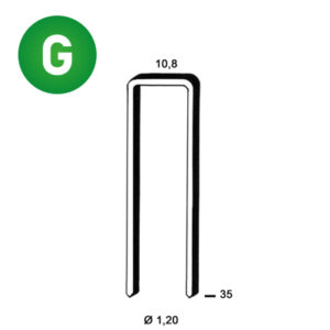ALSAFIX Klammer GB-35 verzinkt geh. – Packung à 5.000 Stk.