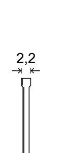 ALSAFIX Minibrads J-25 INOX – Packung à 2.000 Stk.