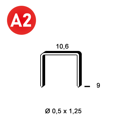 ALSAFIX Klammer PF-09 INOX – Packung à 5.000 Stk.
