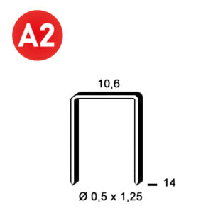 ALSAFIX Klammer PF-14 INOX – Packung à 3.000 Stk.