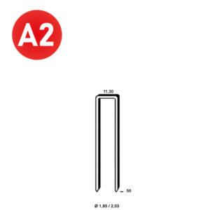 ALSAFIX Klammer Q-50 INOX – Packung à 7.500 Stk.