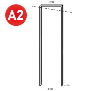 ALSAFIX Klammer WP-120 INOX – Packung à 1.450 Stk.