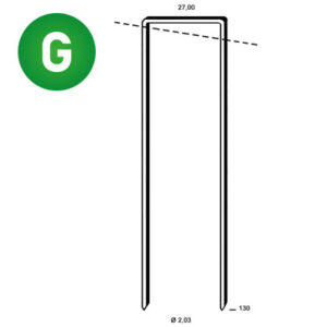 ALSAFIX Klammer WP-130 verzinkt geh. – Packung à 1.450 Stk.