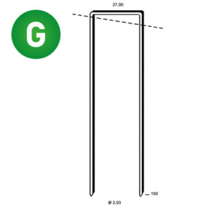 ALSAFIX Klammer WP-150 verzinkt geh. – Packung à 1.450 Stk.