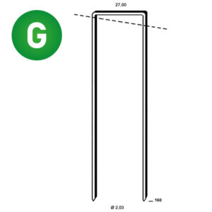 ALSAFIX Klammer WP-160 verzinkt geh. – Packung à 1.450 Stk.