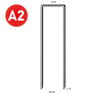 ALSAFIX Klammer WP-75 INOX – Packung à 2.900 Stk.
