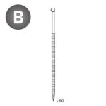 ALSAFIX Nägel D34° 31x90 Rille – Packung à 2.200 Stk.