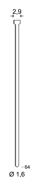 ALSAFIX Brads 20°-16/64 INOX – Packung à 2.000 Stk.