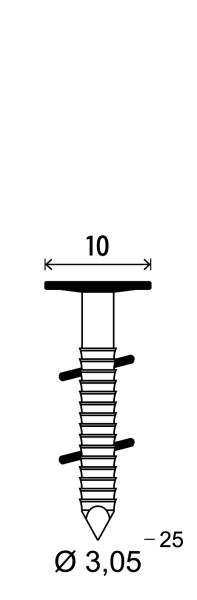 ALSAFIX Coils 3,05x25 Rille INOX – Packung à 7.200 Stk.
