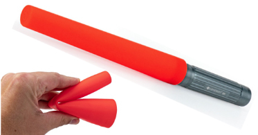 Suprabeam Verkehrsstab Orange aus flexiblem Silikon